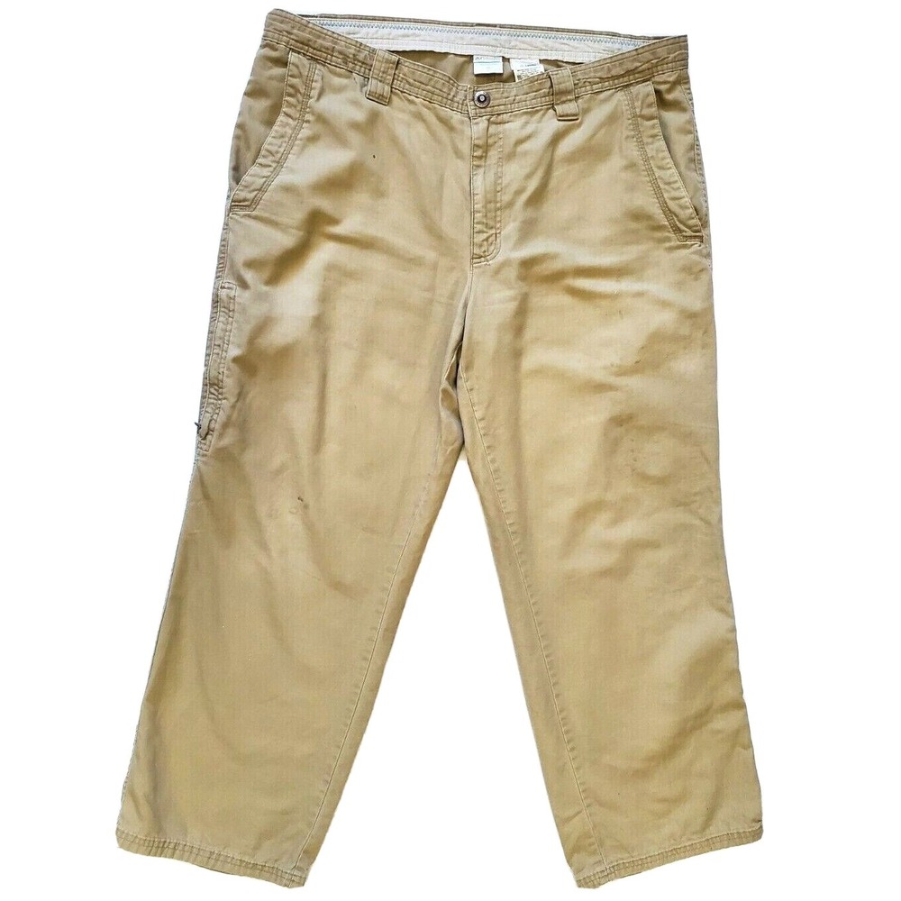 Columbia Omni-Shield Pants Men's 38x30 (Fits 38x28) Straight Beige Utility Chino